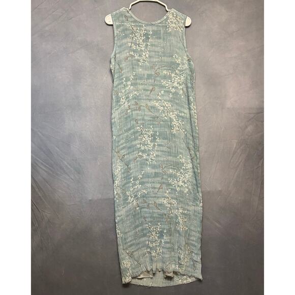 Vintage Rafael Maxi Dress Cardigan Set Textured Pleat Medium Cottagecore Granny - Picture 2 of 10